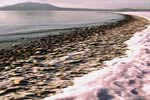 支笏湖、樽前の雪の渚