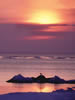 オホーツクの流氷、氷海の夕べ