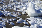 オホーツクの流氷、鱒浦浜