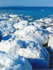 オホーツクの流氷、網走海岸の流氷