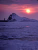 オホーツクの流氷、凍る落日