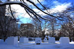 冬の札幌レポート、小雪像台