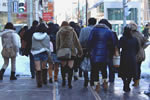 冬の札幌レポート、若者たち