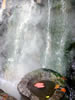 滝の情景、定山渓足湯