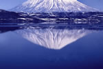 洞爺湖の風景、逆さ蝦夷富士