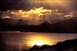 洞爺湖の風景、光臨