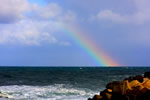 虹の有る風景、古平蛸穴岬