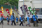 美国祭の日、神輿が来る