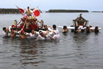 美国祭の日、祭の海