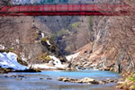 橋の見える風景、定山渓