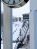 札幌、冬の情景、粉雪舞う