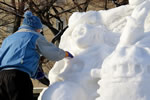 雪祭り 斜め撮り、愛情こめて