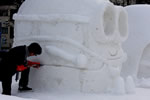 雪祭り 斜め撮り、ラインに込める