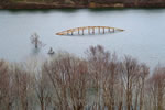 シューパロ湖、浮いた橋