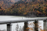シューパロ湖、閉ざされた登山橋