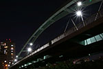夜景札幌、大橋灯る