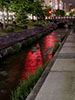 夜景札幌、紅の創生川