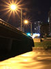 夜景札幌、豊平橋の灯