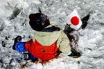 Ｗ杯女子スキー　大倉山の風景、子供心