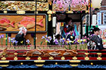 札幌祭りの御輿、御輿の横顔