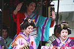 札幌祭りの御輿、鬘の艶