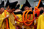 札幌祭りの御輿、飾り紐