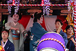 札幌祭りの御輿、囃子声