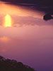昇日の情景、摩周湖。10月。６時４５分