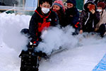 雪祭斜め撮り、蒸気　除菌