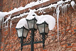 北国冬景、雪灯篭