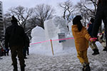 雪まつりを撮る、市民雪像　５