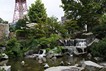 テレビ塔の見える風景、市役所庭園　１