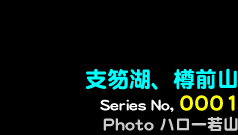 シリーズ番号1番　支笏湖、樽前さん