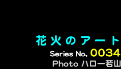 シリーズ番号34番　花火のアート