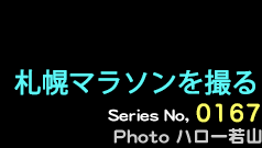 シリーズ番号167番　札幌マラソンを撮る